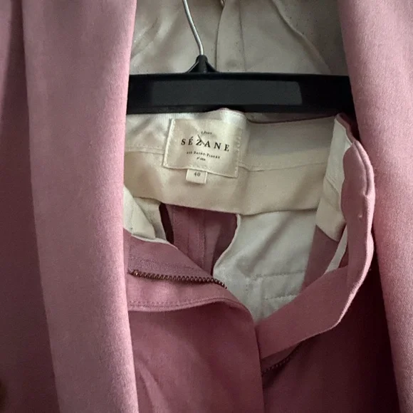 Sezane Pink Women's Suit Set - pants and blazer - Picture 7 of 9